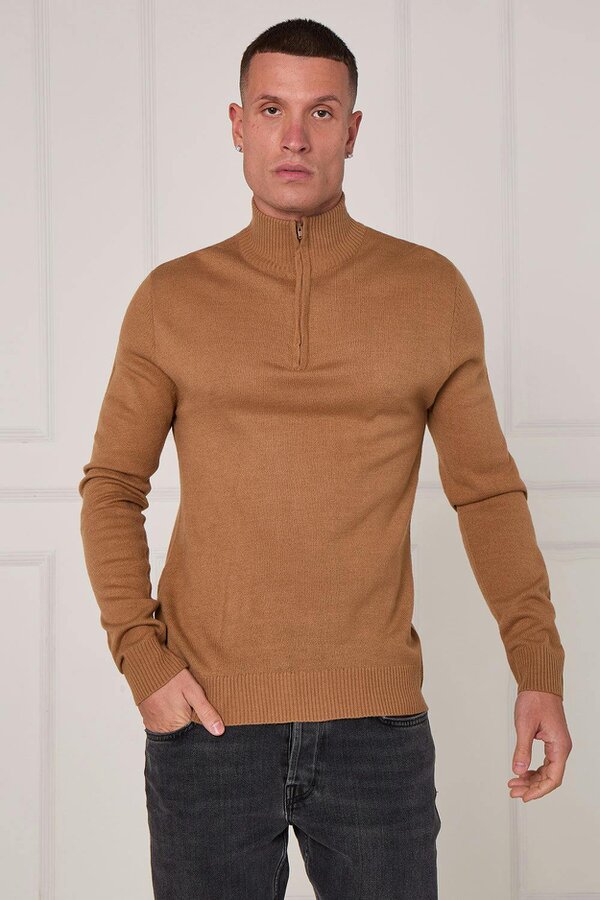 Half Zip Knit Jumper