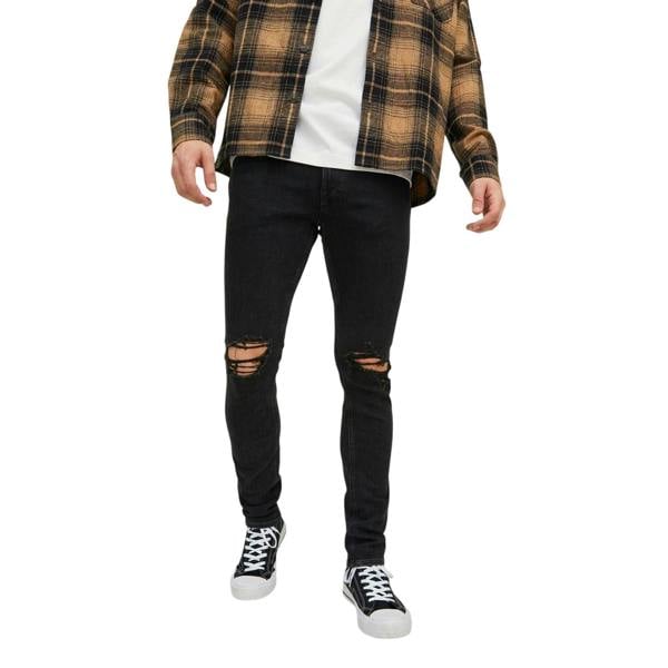 Jack And Jones Mens Liam Denim Jeans - Black Denim - 