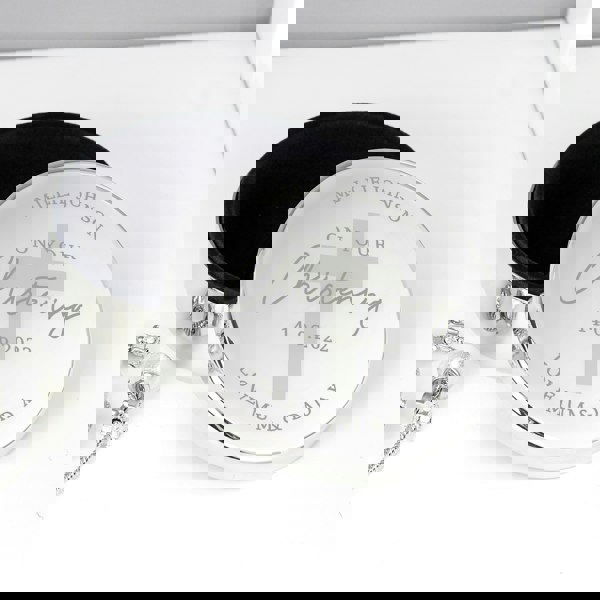 Personalised Memento Company Personalised Christening Round Trinket Box