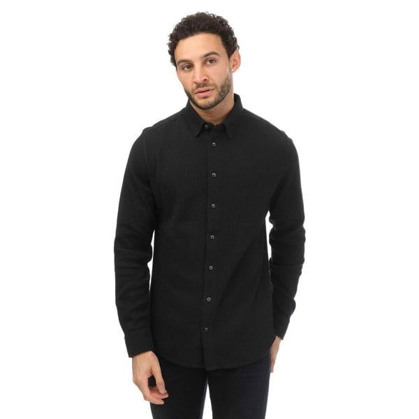 Mercery Mens Lesli Waffle Waffle Shirt - Navy