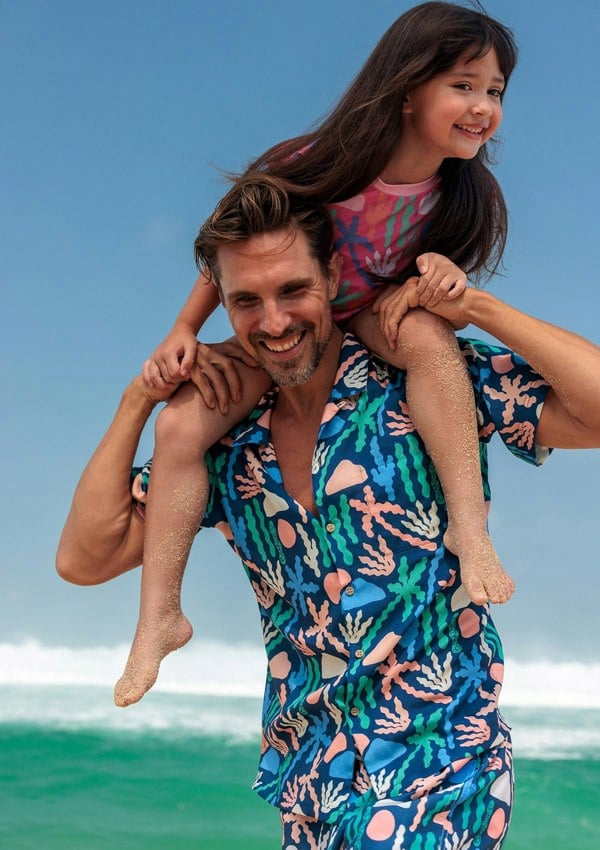 BOARDIES Palm Springs Little Girls Rashie Set