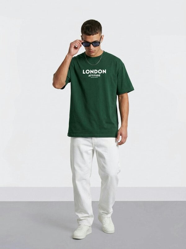 London Attitude Original Creators Oversized Heavyweight Streetwear Graphic T-Shirt
