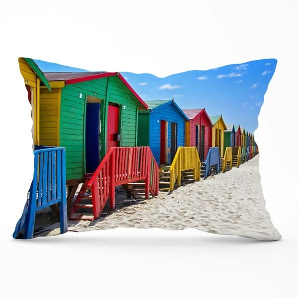 Warren Reed Beach Huts At Muizenberg Beach Cushions