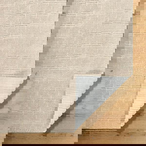 Livabliss Our Pnw Home Cascade-Modern Beige Brown Graphic High Pile Rug