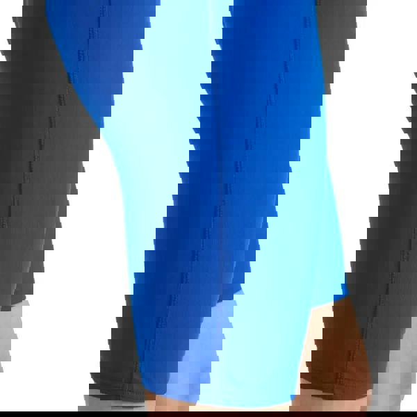 Royal blue Arena boys team solid swim jammer with spandex biker shorts