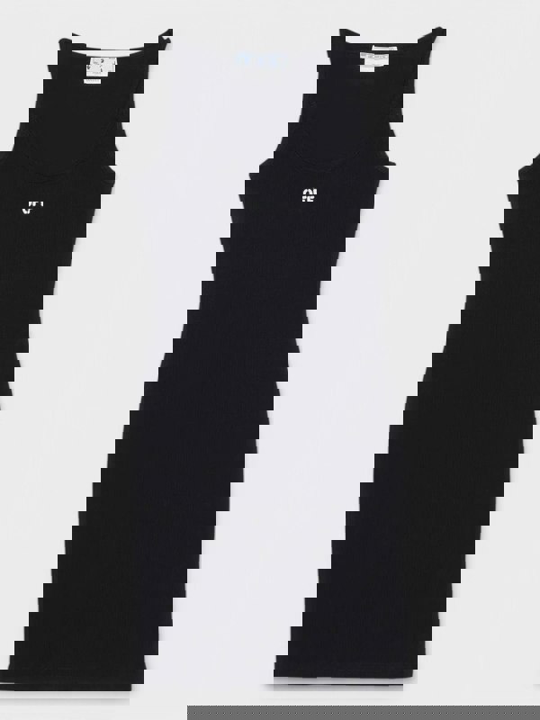 Off - White Off Stamp Basic Rib Dress Black/White - Supplied FashionOFF WHITE