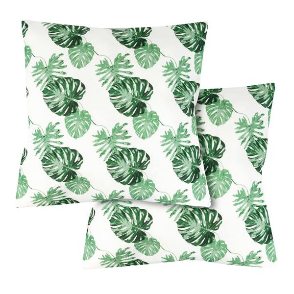 DMD Collective Pack of 2 Bali Leaf Cushion Covers