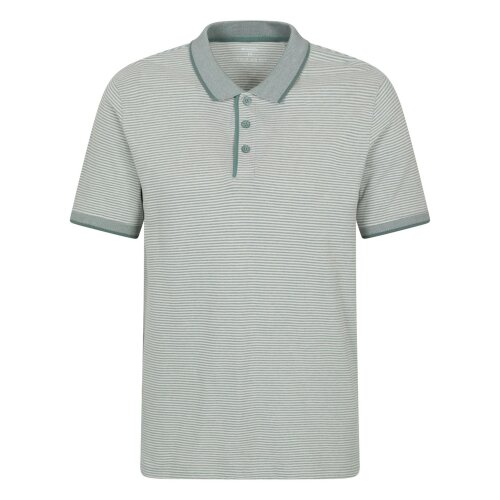 Mountain Warehouse Mens Dawnay Textured Pique Polo Shirt - Light Khaki
