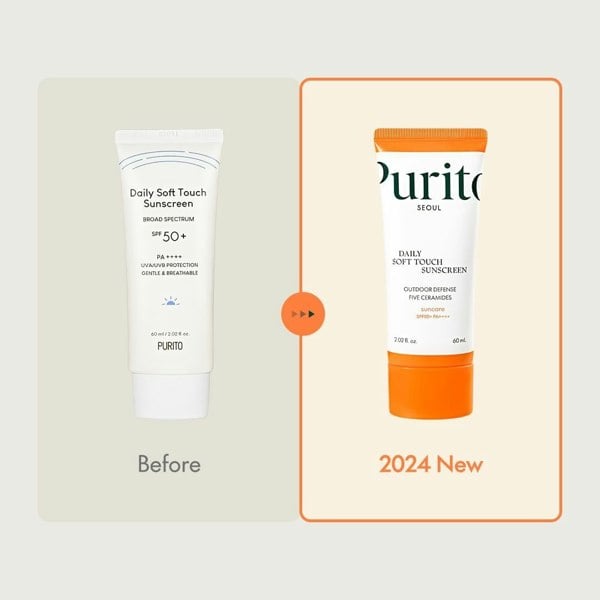 PURITO SEOUL Daily Soft Touch Sunscreen SPF50+ PA++++ 60ml