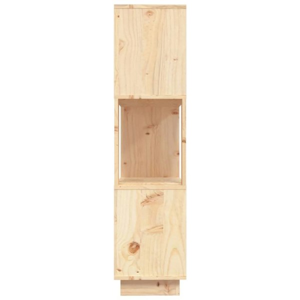 Berkfield Book Cabinet/Room Divider 80x25x101 cm Solid Wood Pine