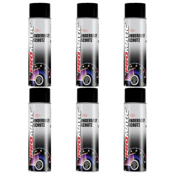 Promatic 6X Promatic Black Underbody Spray Paint 500ml