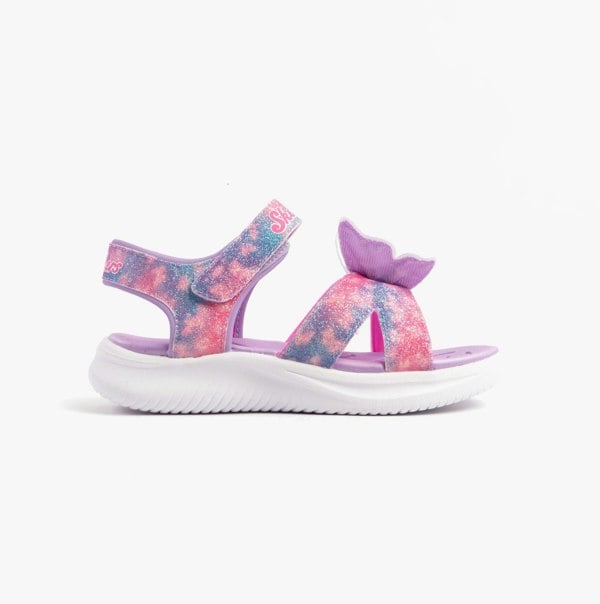 Skechers JUMPSTERS - BUTTERFLY BRIGHTS Girls Sandals Lavender/Multi