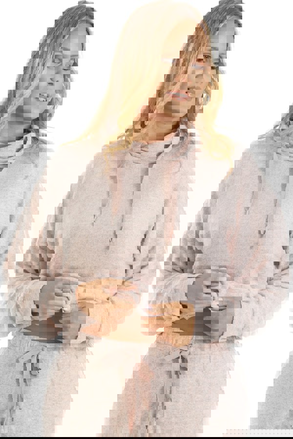 Camille Comfy Fit Pink Marl Hacci Pyjama set