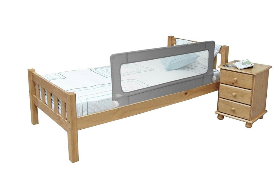 Safetots Extra Tall Bed Rail, Grey 140cm Wide x 60cm Tall, Toddler Bed Guard For Safety