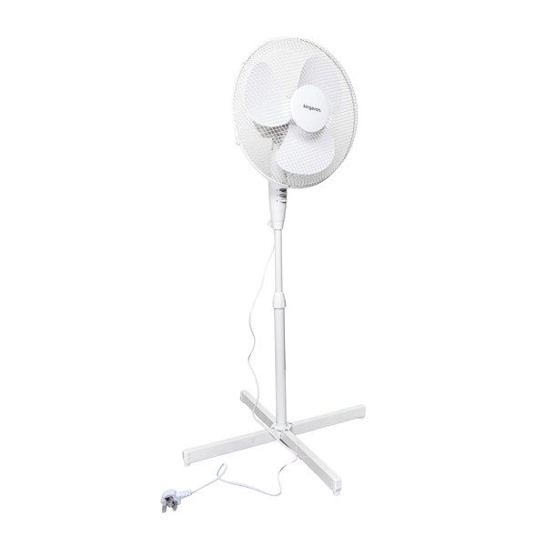 Samuel Alexander 1.19m Indoor Oscillating Electric Standing Cooling Fan in White