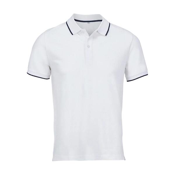SOLS Unisex Adult Palermo Polo Shirt - White/French Navy