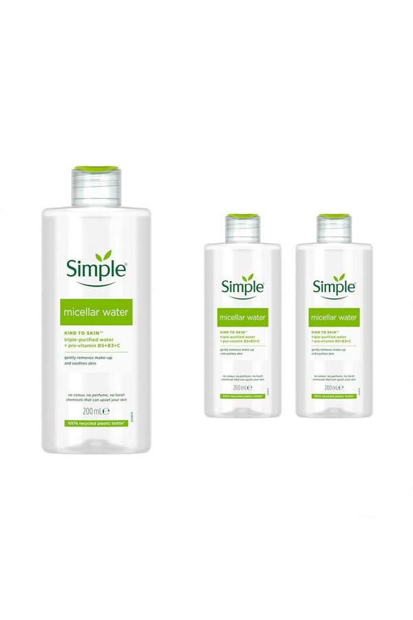 Simple Kind to Skin Make-Up Remover Micellar Cleansing Water 200ml