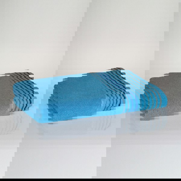 My Basic Stuff Cotton Towel Set | 450 GSM | Hand & Bath Towels | Ultra Soft & Absorbent | Turquoise