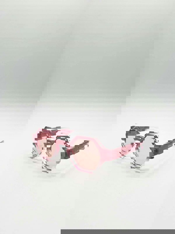 SVNX Round Hexagon Sunglasses in Pink