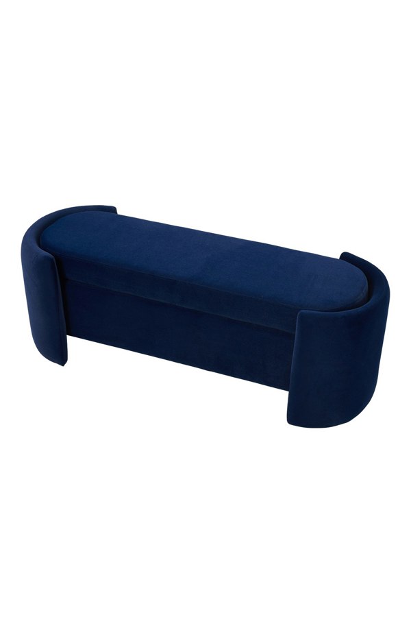 Living and Home Storage Bench in Blue