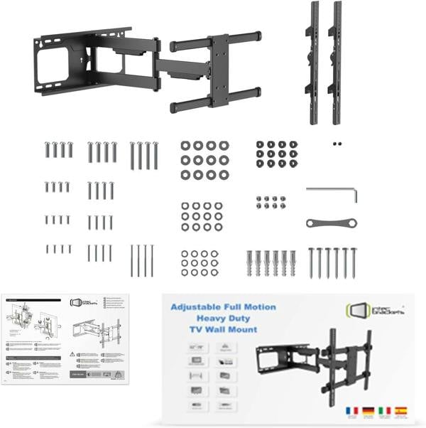 Intec Brackets Heavy Duty Swivel and Tilt TV Wall Bracket for 32 to 70 Inch Screens, Long Reach Arm