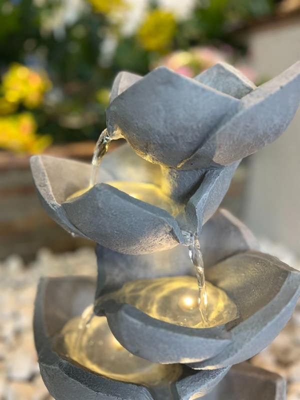 Tranquillity Water Features Lotus Leaf Contemporary Water Feature