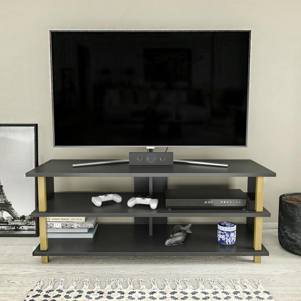 Decorotika Pueblo Modern Tv Stand TV Cabinet for TV's up to 55"