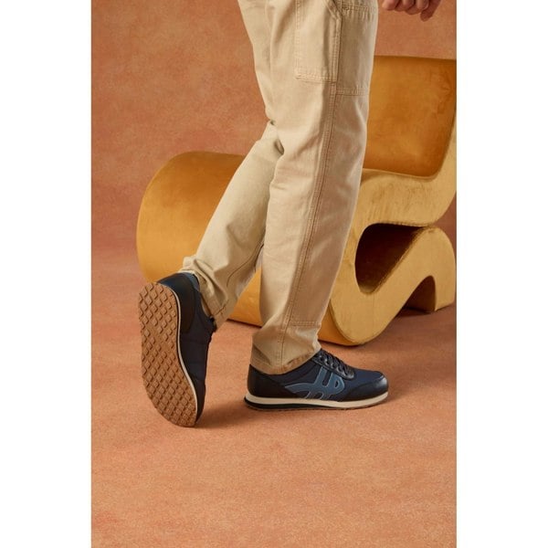 Hush Puppies Seventy8 Leather Men's Blue Trainers