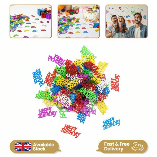 16th Birthday Gold Metallic Confetti Table Decoration, 1 Pack x 14 g for Birthday Parties image 9