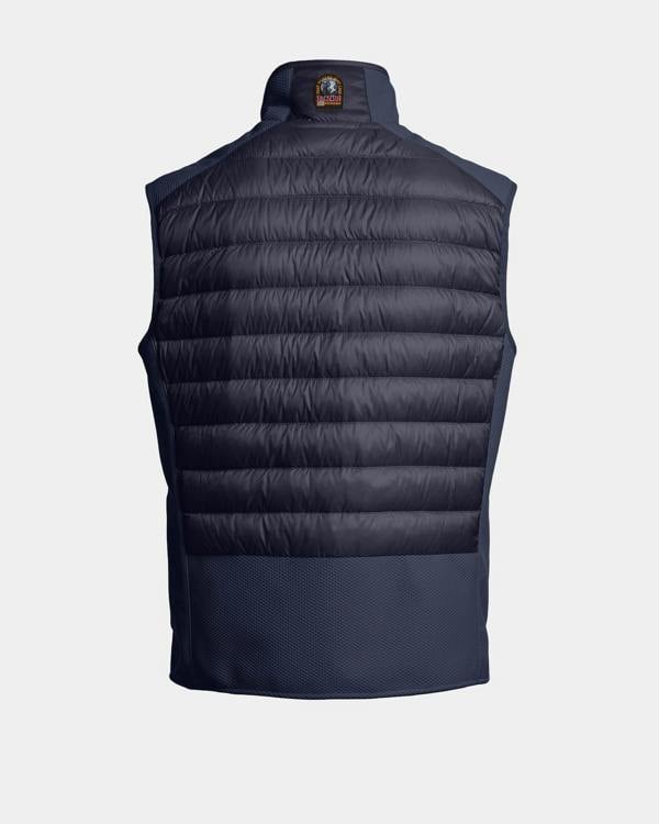 Parajumpers Zavier Mens Hybrid Vest - Blue Navy 316, back