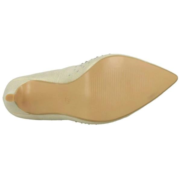 Spot On Ladies Spot On Diamante Court Shoes F90061