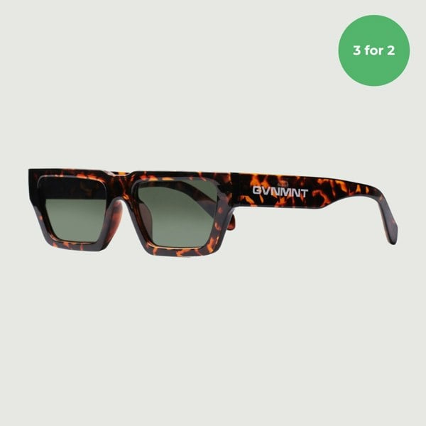 GVNMNT Clothing Co Quad Sunglasses - Tortoise shell