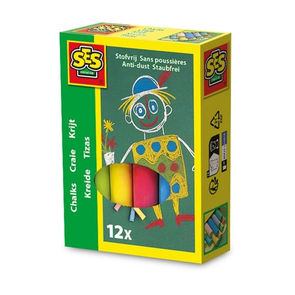 Geomag SES Creative Chalks 12 colours