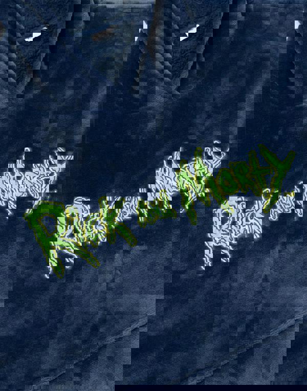 Rick And Morty Mens Black Character Blanket Hoodie (One Size)