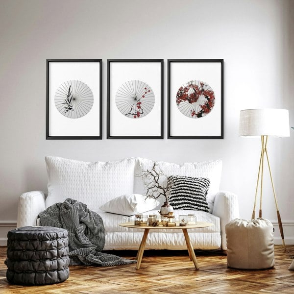 Large Wall Paintings For Living Room | Set of 3 wall art prints