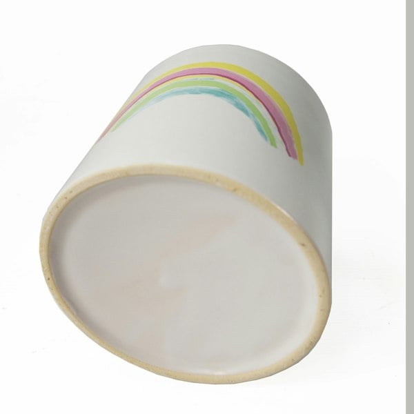 Leaf 12cm Ceramic Rainbow Multicolour Ceramic Planter