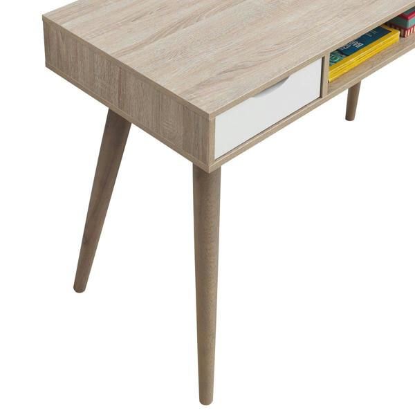 Timber Art Design Scandinavian 2 Drawer Computer Desk Office Furniture Retro Nordic MakeupTable