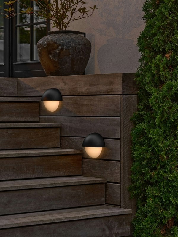 Nordlux Scorpius Round | Wall light | Black