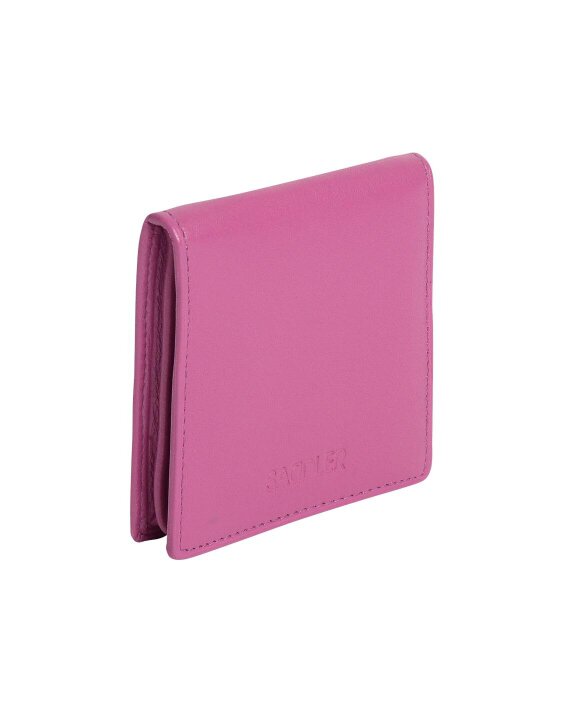 SADDLER POPPY Leather Square Mini Tray Purse