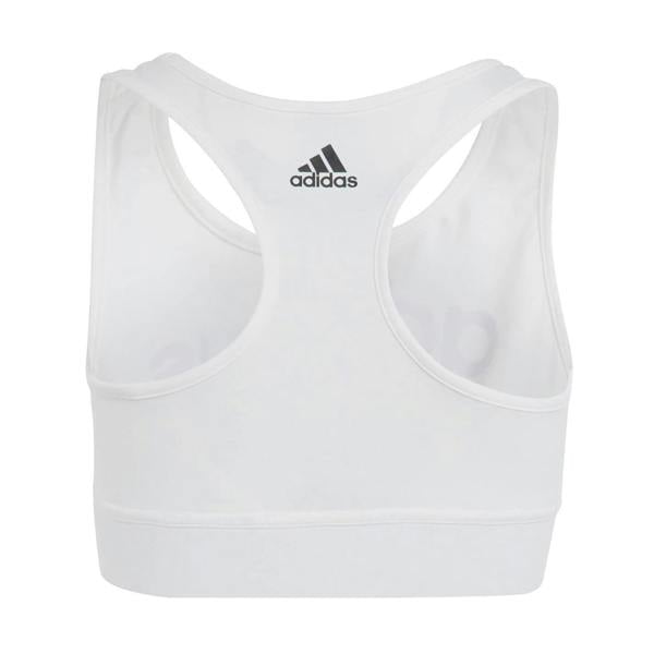Adidas Girls Linear Sports Bra - White/Black - 