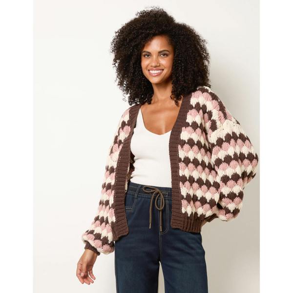 Blue Vanilla Multicoloured Striped Cardigan