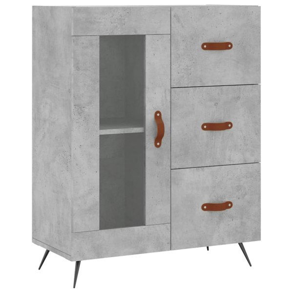 Berkfield Sideboard Concrete Grey 69.5x34x90 cm Engineered Wood