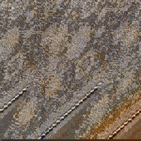 Livabliss Avant Garde-Vintage Beige Blue Brown Traditional Boho Fringe Rug