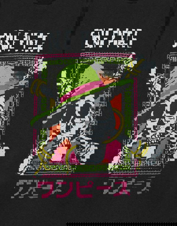 One Piece Mens Black Skull Short Sleeved T-Shirt