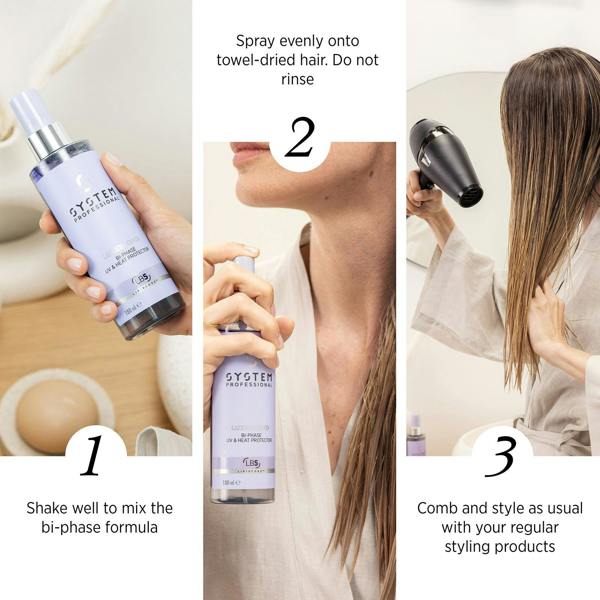 System Professional LuxeBlond Bi-Phase UV & Heat Protector 180ml - Additional 4