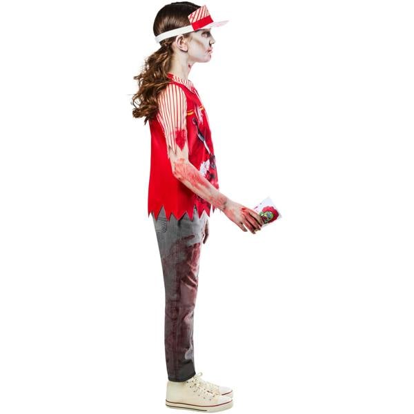 Bristol Novelty Childrens/Kids Zombie Burger Worker Costume - Red/White - 