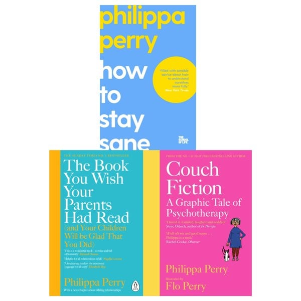 Philippa Perry 3 Book Set The Book You Wish Your Parents Had Read, How To Stay Sane, Couch Fiction