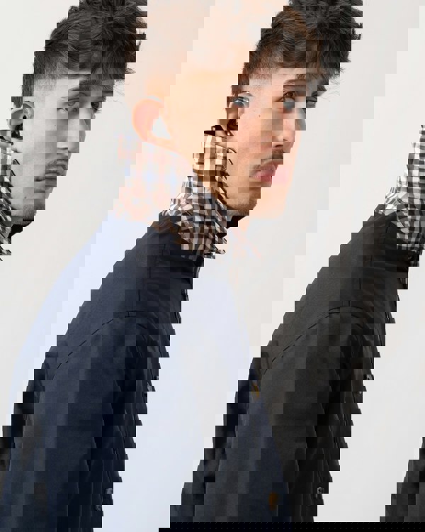 Aquascutum Mens Archival Reversible Mid Coat - Navy 11