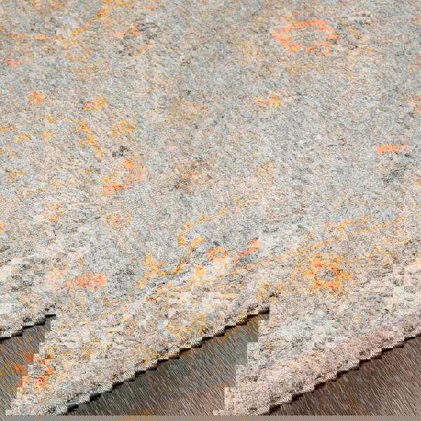 Livabliss Avant Garde-Vintage Beige Blue Brown Traditional Boho Fringe Rug