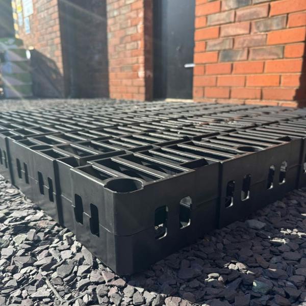 Shallow Soakaway Crate Kits | Low Depth Drainage System with Crates & Geotextile | Spudulica